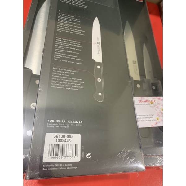 🇩🇪BỘ DAO CAO CẤP ZWILLING GOURMET 3 món Made in GERMANY SẢN XUẤT TRỰC TIẾP TẠI ĐỨC