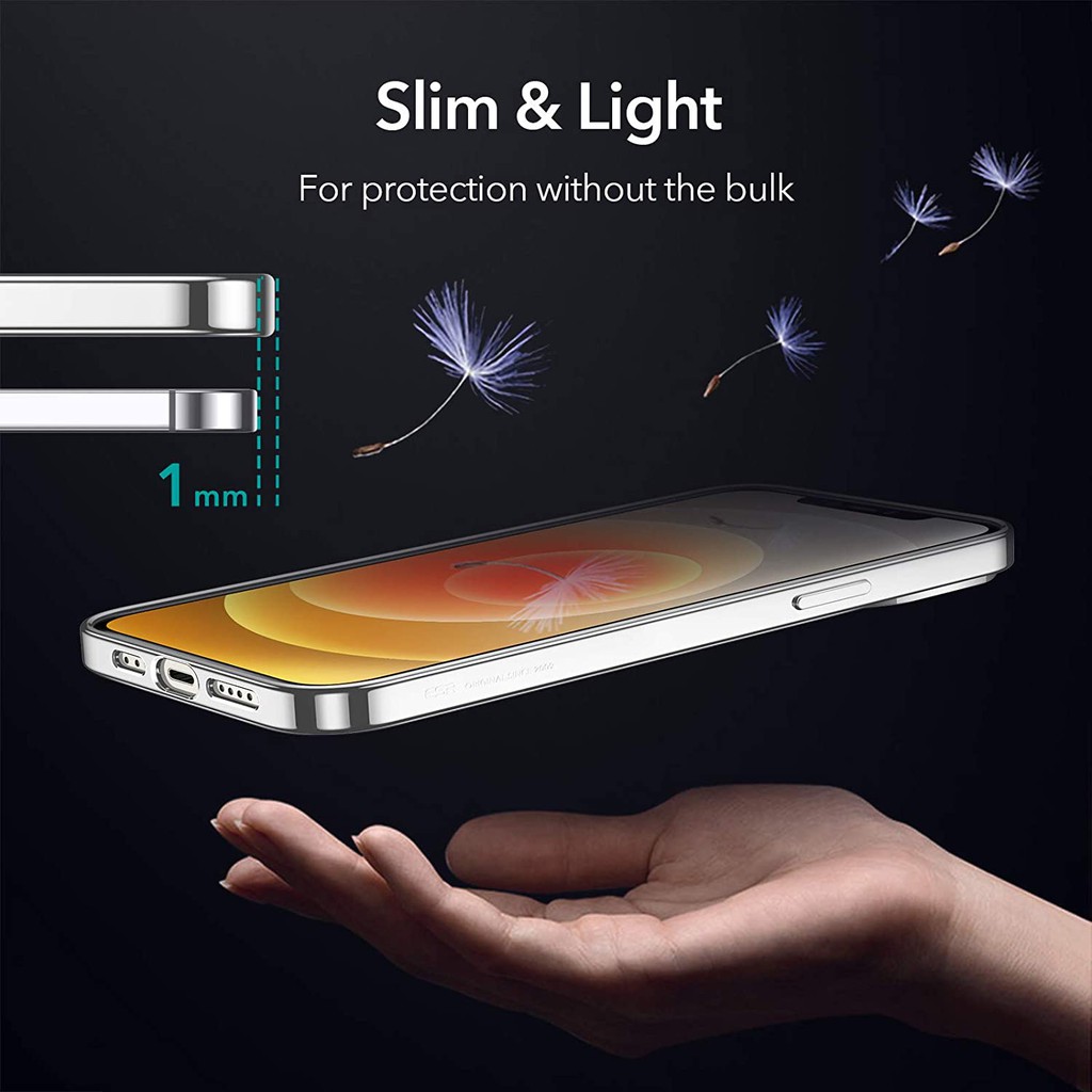 Ốp Lưng Cho iPhone 12 Mini / 12 &amp; 12 Pro / 12 Pro Max ESR Halo Clear Case.