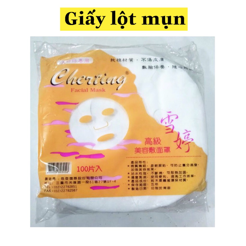 Mặt nạ giấy lột mụn đầu đen mụn cám 100 miếng Cherting - Giấy hút mụn Wicbe | BigBuy360 - bigbuy360.vn