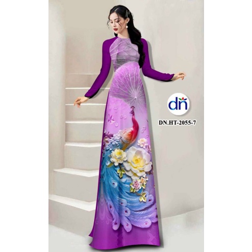 Vải áo dài in 3D đẹp - độc - lạ - hợp xu hướng - đủ màu MS043