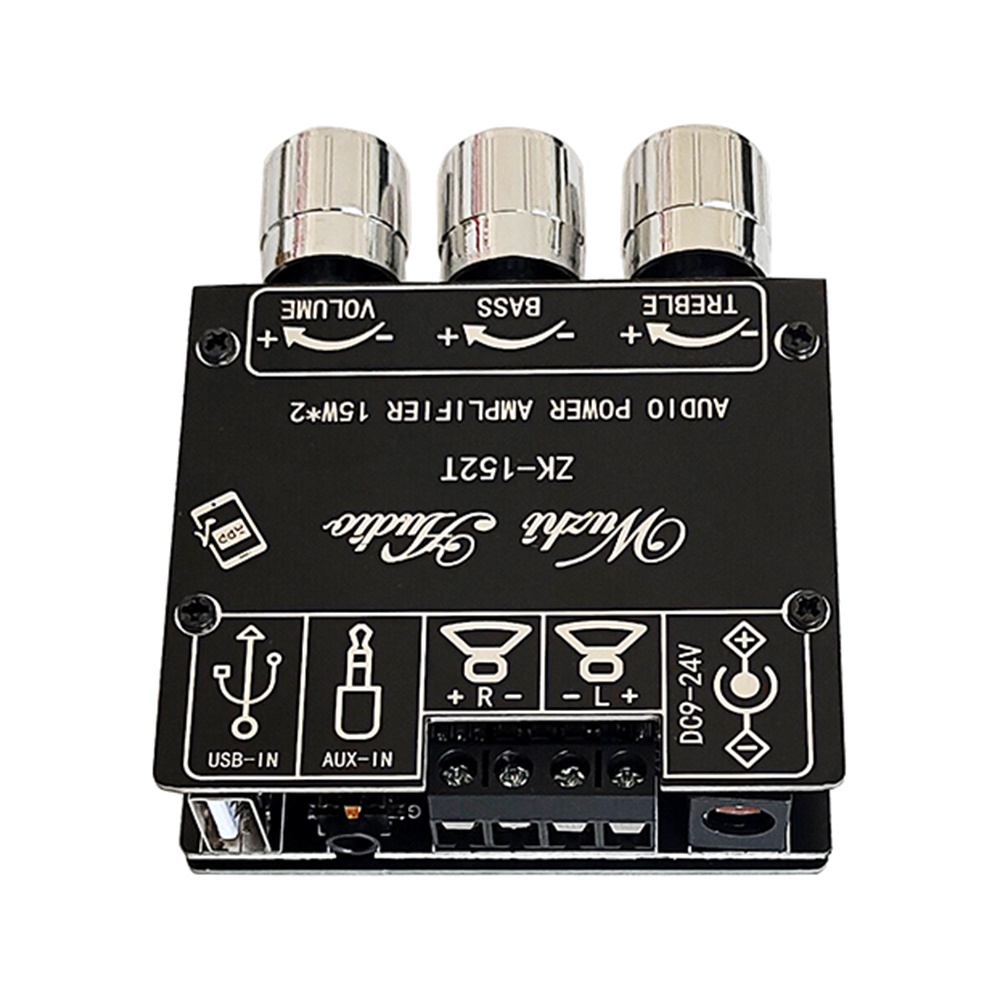 Bảng mạch khuếch đại âm thanh kỹ thuật số DIYMORE ZK-152T 15W+15W có tông cao và thấp