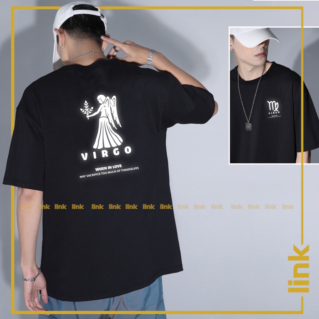 Áo phản quang bạc Xử Nữ - Cung Hoàng Đạo  tay lỡ unisex
