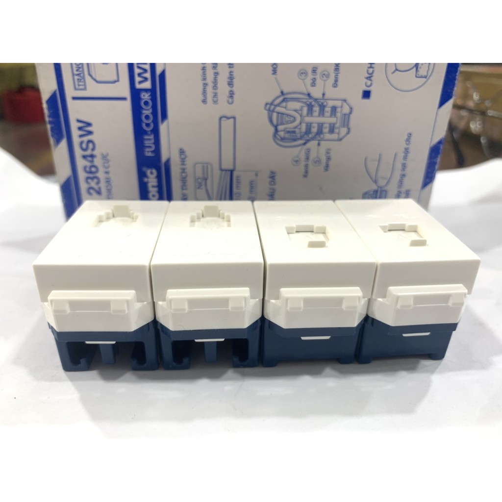 [hỏa tốc 1h] [Chính hãng] Ổ Cắm Điện Thoại PANASONIC WEV2364SW
