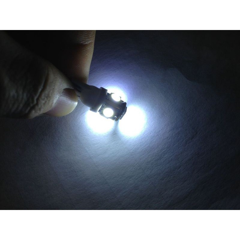 Bóng đèn LED T10 5SMD 5050 W5W 192 168 194 màu trắng chuyên dụng dành cho xe hơi