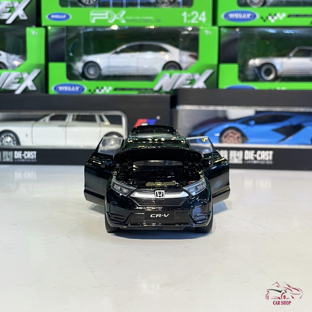 Mô hình xe hợp kim Honda CR-V tỉ lệ 1:32 hãng Jackiekim cao cấp màu đen