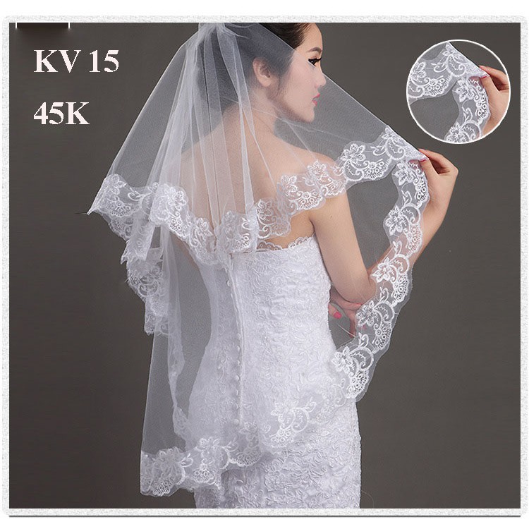 Von -Lúp cài đầu cô dâu