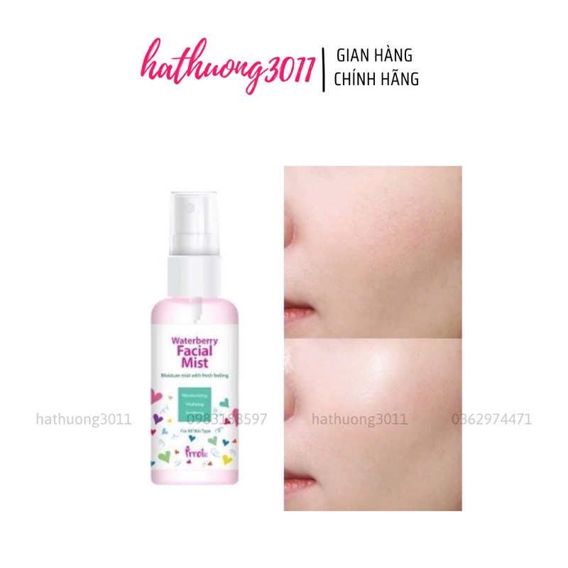 Xịt Khoáng Prreti: Waterberry Facial Mist 80ML
