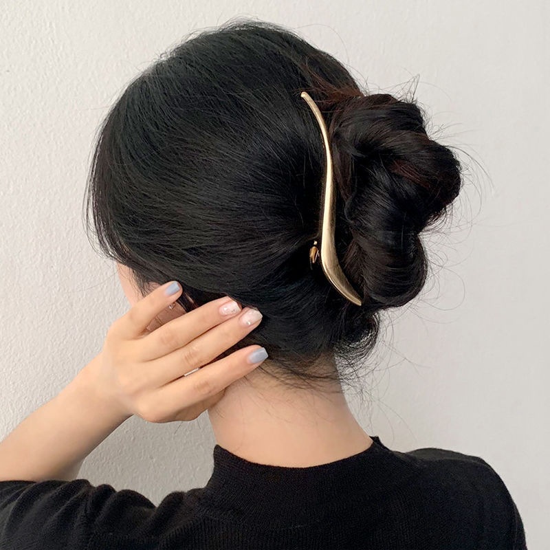 Kẹp Tóc Kim Loại Hình Chữ S Phong Cách Nhật Hàn Độc Đáo Thời Trang