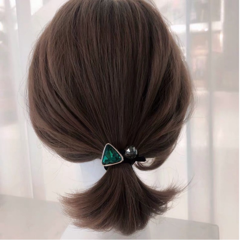 Dây buộc tóc đính đá hàn quốc giả kim cương cực kỳ sang trọng dành cho các quý cô