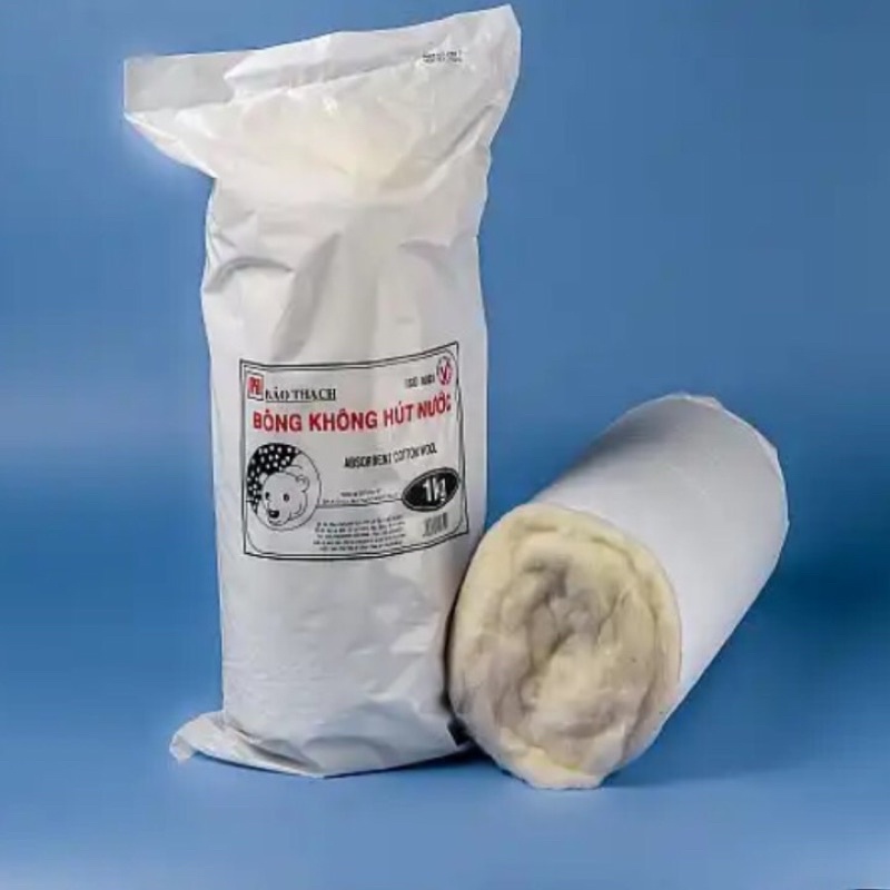 TÚI 1kg BÔNG MỠ CUỘN DÙNG ĐỂ LÓT KHI BÓ BỘT TAY,CHÂN Bông mỡ Bông Gòn cuộn Y Tế tiệt trùng không thấm hút nước Bảo Thạch