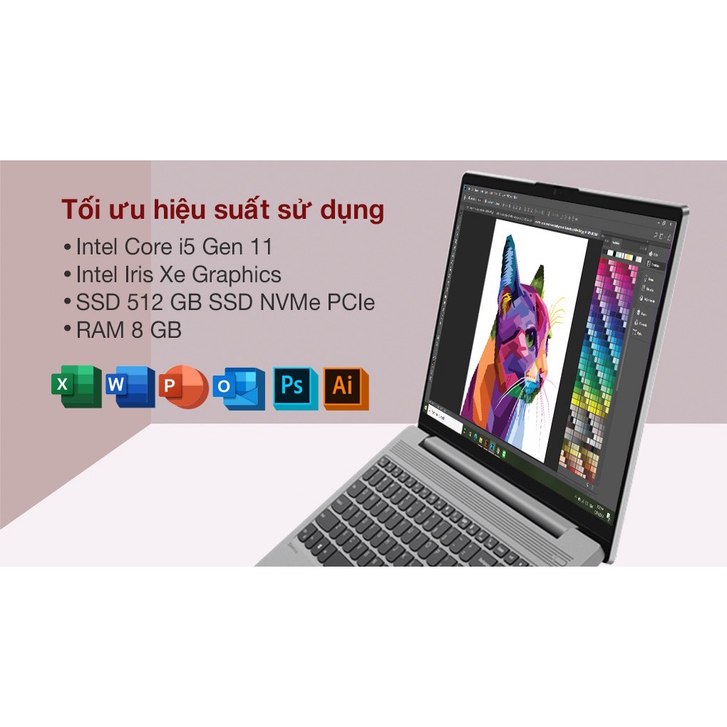 Laptop Lenovo Ideapad 5 15ITL05 i5 1135G7/8GB/512GB/15.6"F/Win11//Xám