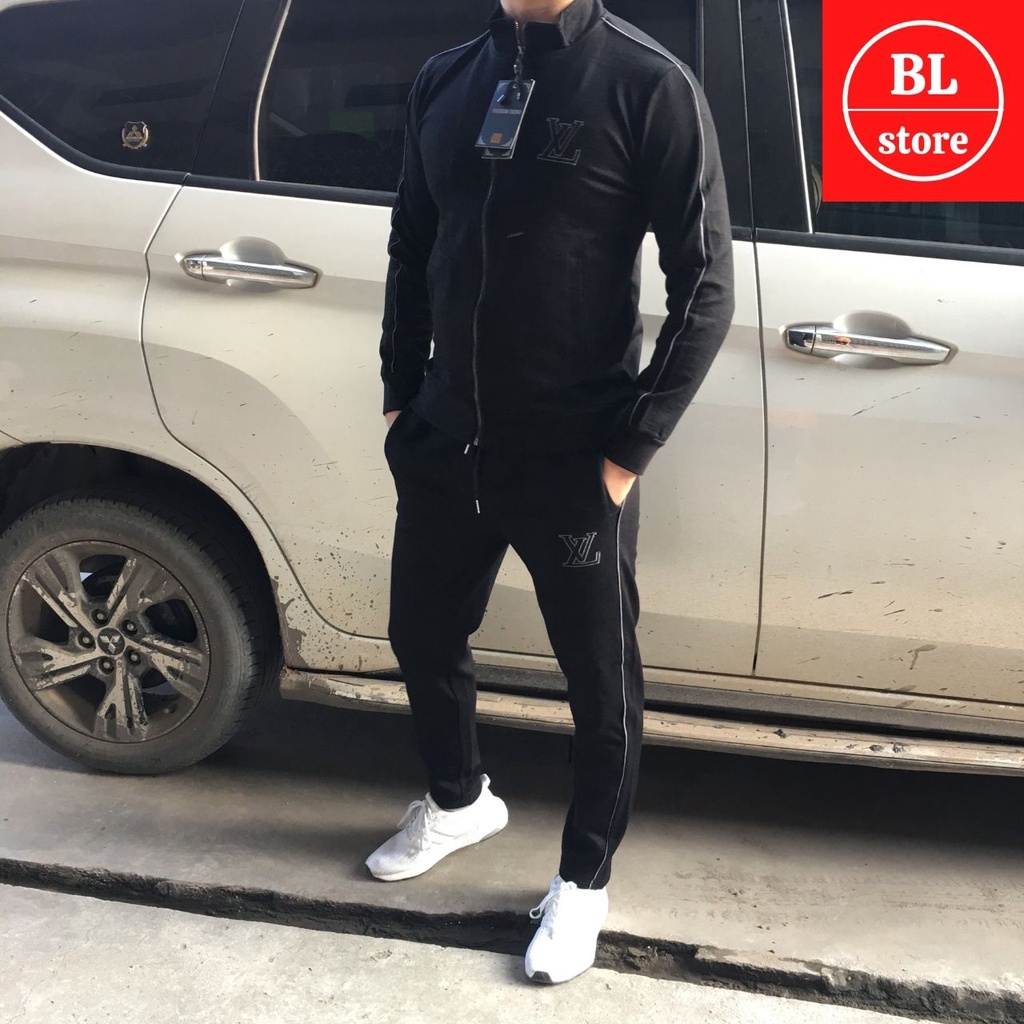 Bộ nỉ nam cao cấp, Bộ đồ thể thao thu đông siêu đẹp ôm người tôn dáng