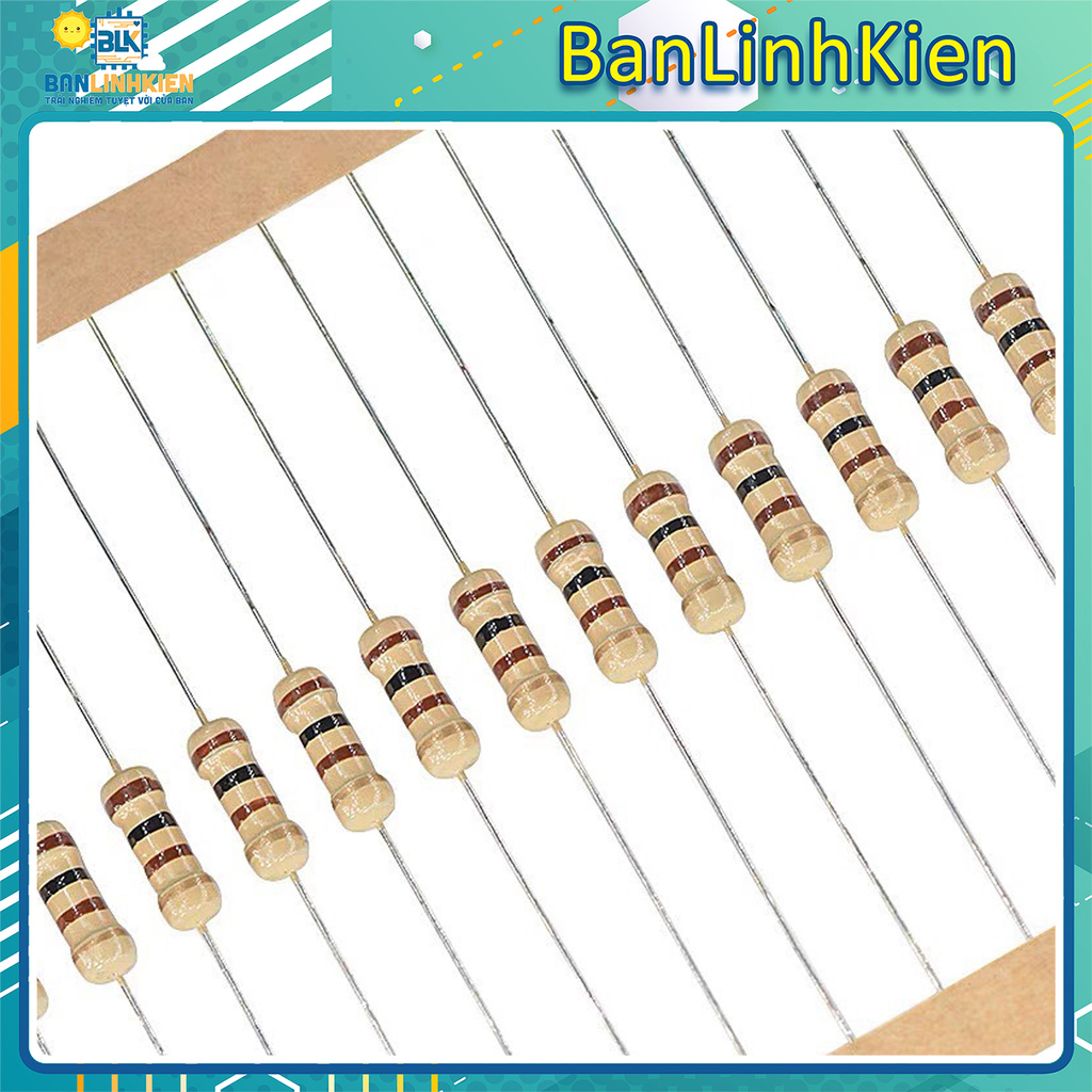 Bộ 50 Con Điện Trở Vạch 1/4W 5% 1R-910R | BigBuy360 - bigbuy360.vn