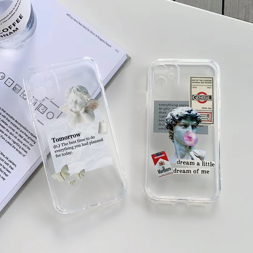 Ốp điện thoại hình tượng thần tình yêu/David cho iPhone 7Plus 8+ X XR XSmax 11Promax 12 12promax | BigBuy360 - bigbuy360.vn