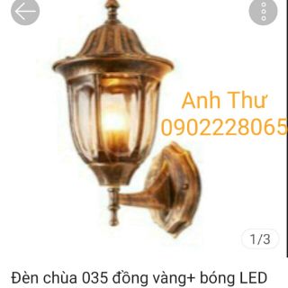 Đèn chùa 035 đồng vàng+ bóng LED 5w.