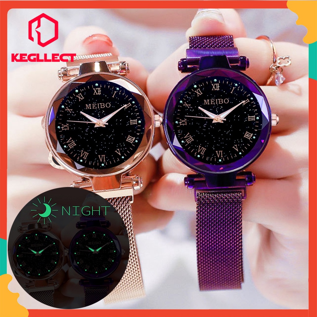 Kegllect Đồng hồ đeo tay phát sáng St050 thiết kế khóa nam châm tiện dụng