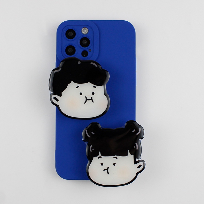Giá đỡ dán ốp điện thoại popsocket họa tiết BOY GIRL ANGRY bán dính chắc chắn