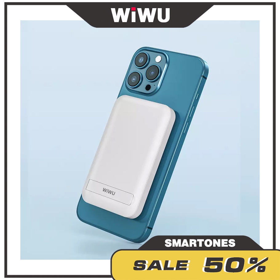 Pin dự phòng Wiwu Snap Cube 10.000mAh sạc nhanh Magsafe 15W , PD 20W , USB A 22.5W cho iPhone 12 và iPhone 13