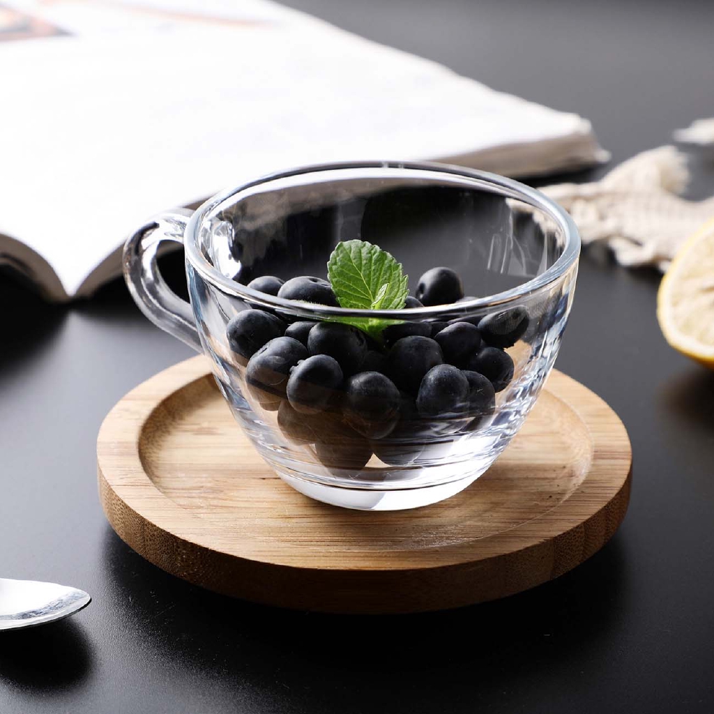 Tô Thủy Tinh Trong Suốt Đựng Nước Ép salad Tiện Dụng Kính