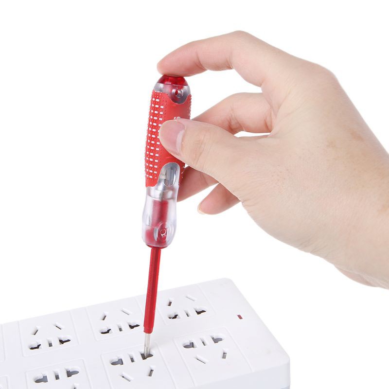 Bút thử điện 100 - 500V đầu có rãnh tiện dụng chất lượng cao