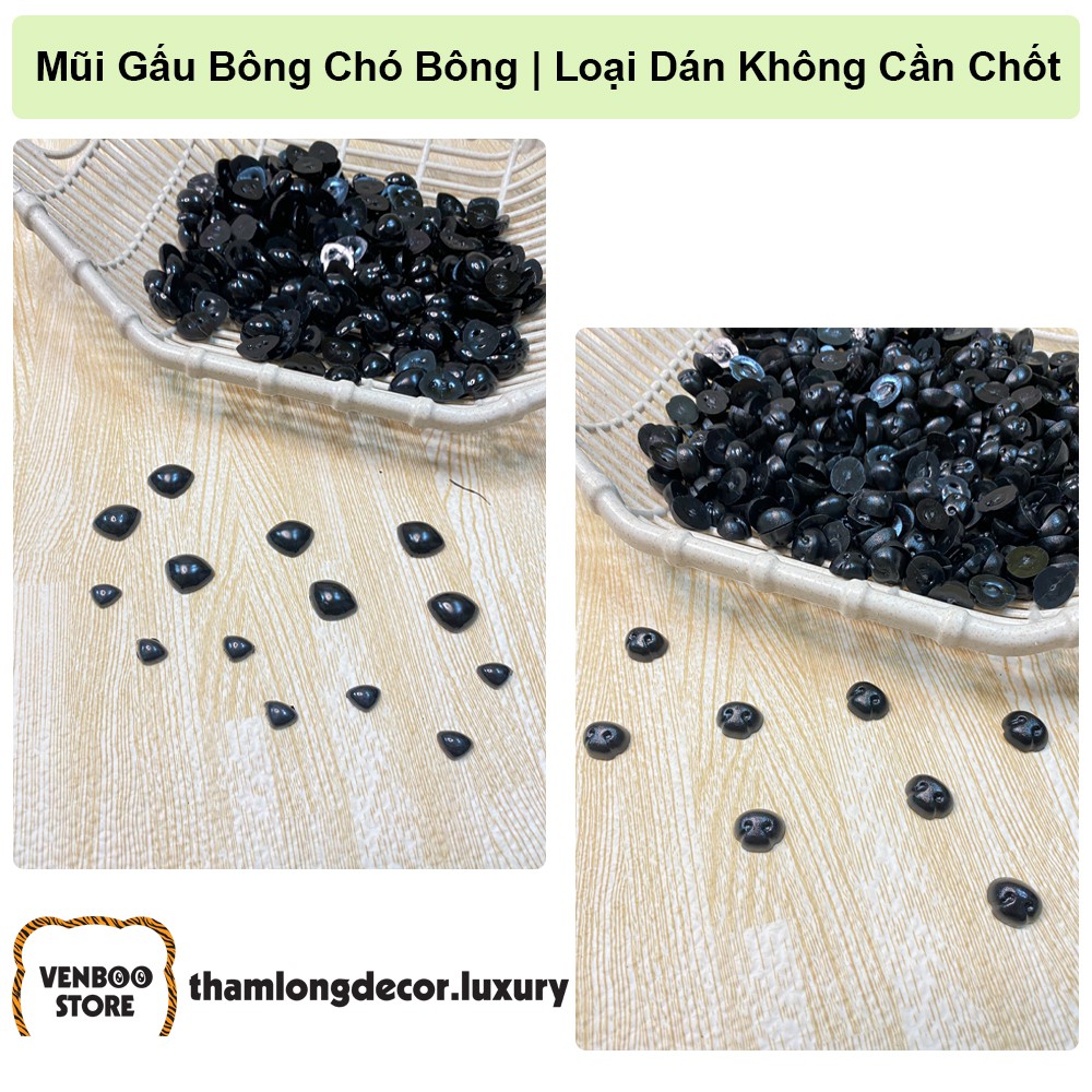 ️ Mũi nhựa dán thú bông mũi dán chó bông mũi nhựa gấu bông | Phụ kiện gấu bông giá xưởng