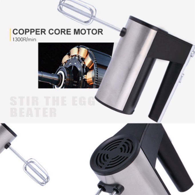 Máy Đánh Trứng Cầm Tay 5 Tốc Độ Công Suất 300W - Bảo Hành 1 Năm