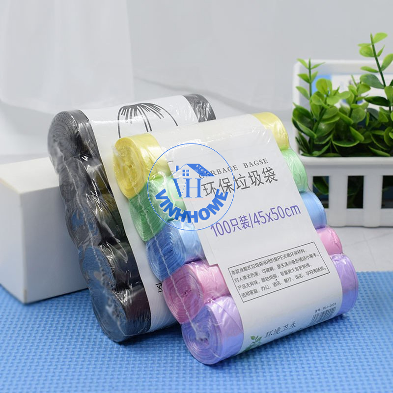 COMBO 5 cuộn túi đựng rác tự phân hủy tiện dụng  Vinhhome.store