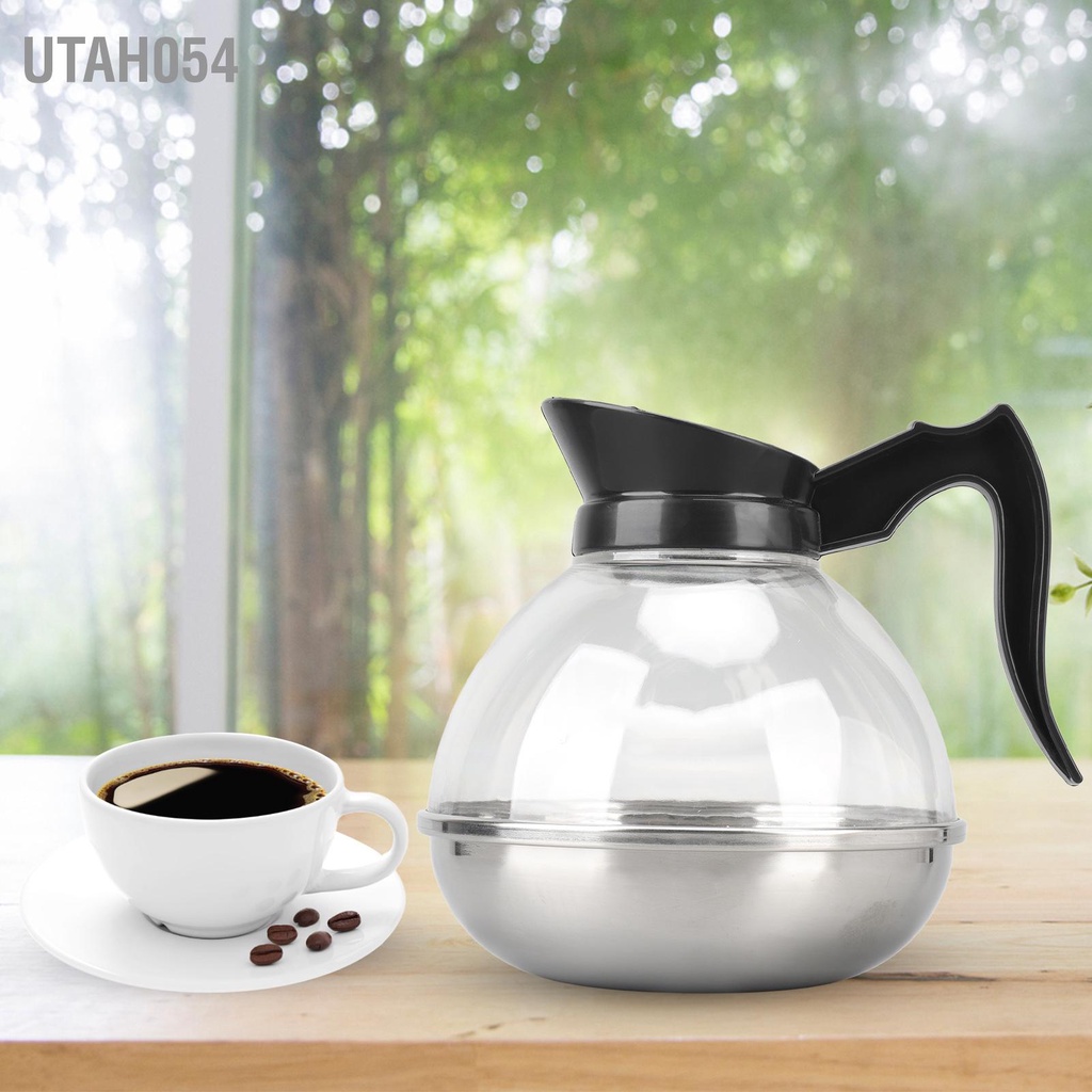 Utah054 Ấm pha cà phê Thép không gỉ 1700ml chịu nhiệt Bình trà gia đình cho bếp từ