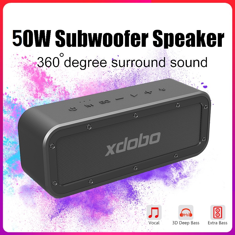 Chính hãng Loa Bluetooth Siêu Trầm Xdobo Wake 1983 PKCB93 Công suất 50W - chống nước IPX7 như Tronsmart Force Plus