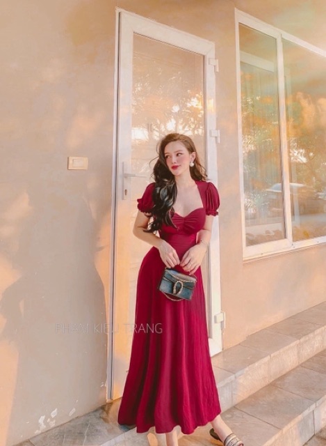 Đầm maxi cup tay