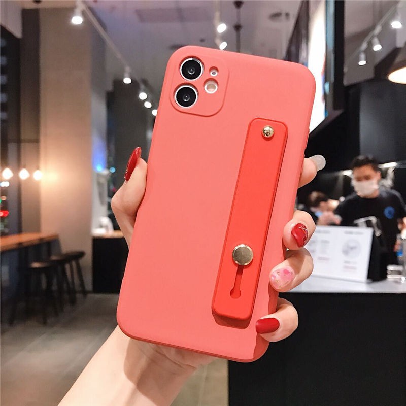 Ốp điện thoại silicone có dây đeo tay thời trang cho IPHONE 13 12 Pro Max 11PRO MAX XR XS MAX X 7 8 PLUS 13 Pro Ốp lưng
