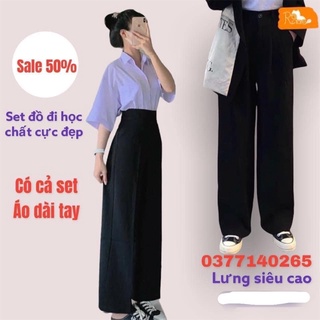 Bộ quần xuông ông rộng giá rẻ