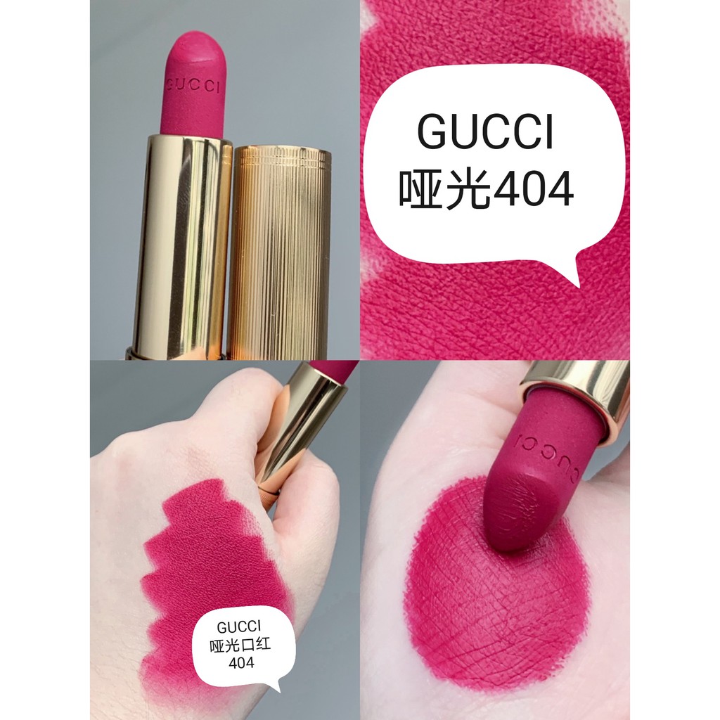 Son Gucci Rouge À Lèvres Satin 𝟺𝟶𝟺 Cassie Magenta màu hồng dâu