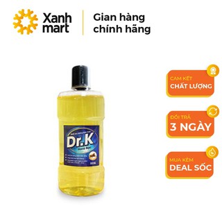 Nước súc miệng thảo dược Nano DR.K sạch khuẩn, nước súc miệng khử mùi hiệu quả 500ml