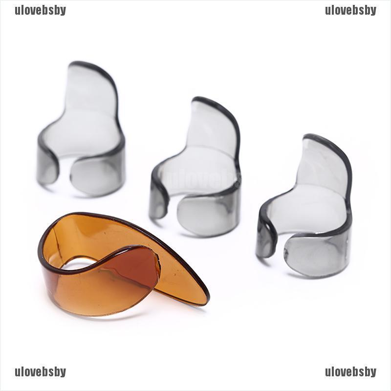 【ulovebsby】Guitar Accessories Silicone Fingertip Protectors Guitar Finger Pick