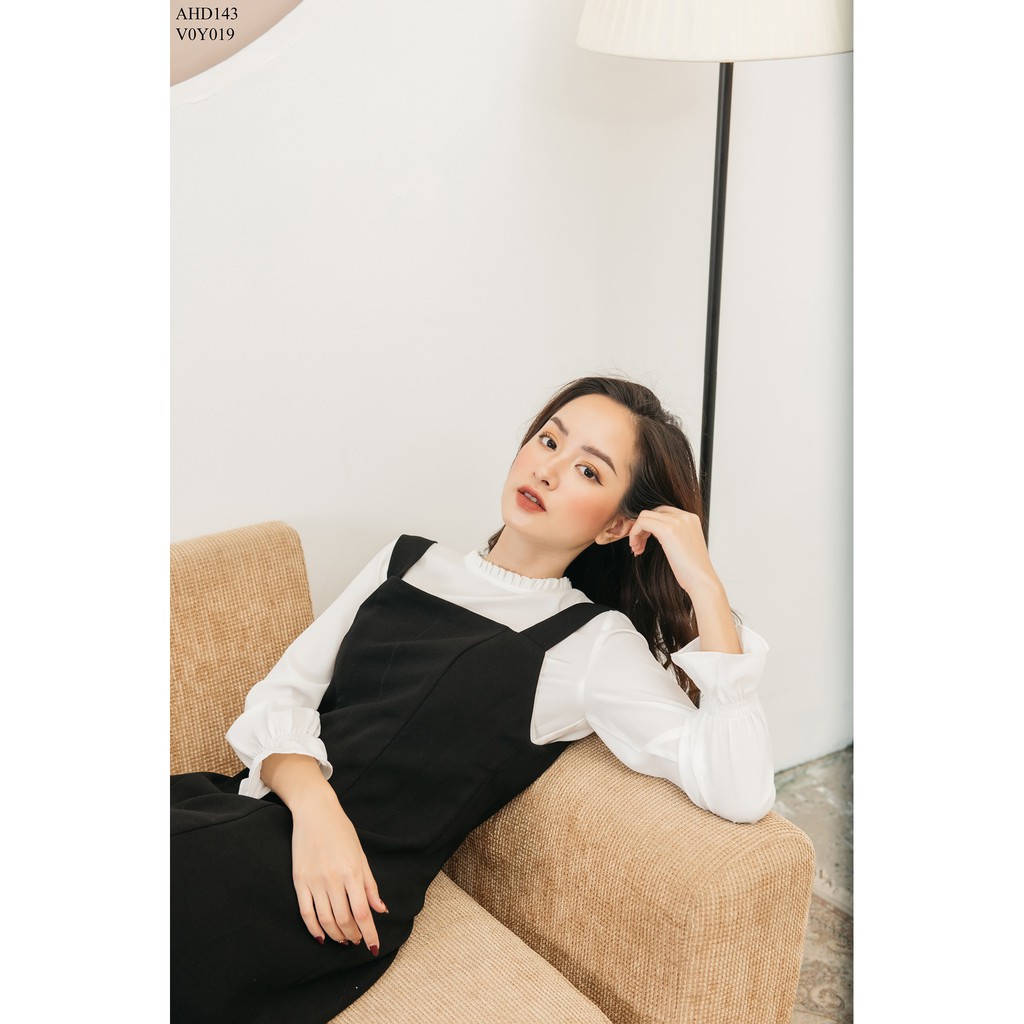 Váy yếm cổ vuông dáng A ngắn ( Không kèm áo ) TIIN STORE V0Y019 | BigBuy360 - bigbuy360.vn