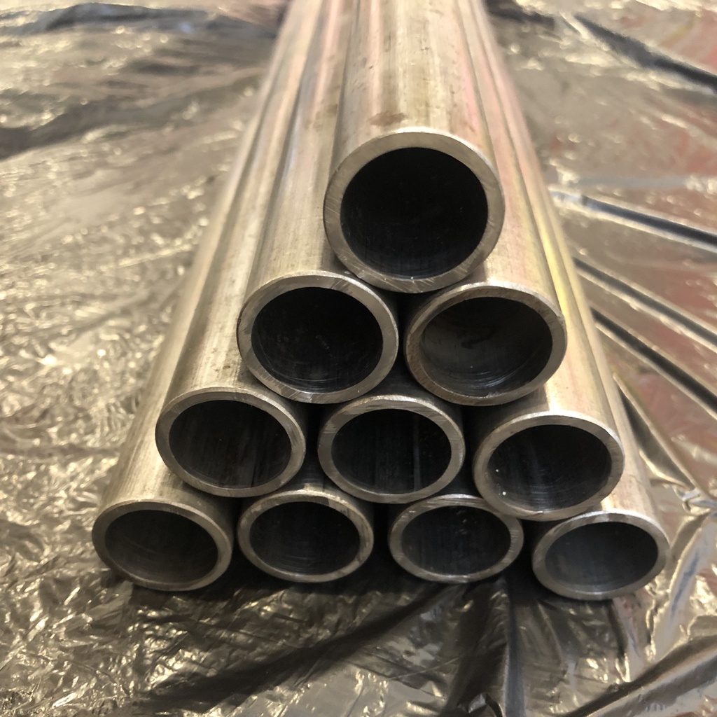 Trục Thép Phi 25 dày 2.5mm, Ống Thép 25mm lỗ 20dùng cho gối đỡ vòng bi, trục quạt, mô tơ dài 0.5m-1m