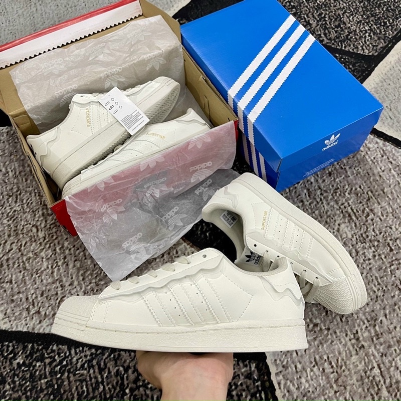 GIÀY ADI.DASSS SUPERSTA MILLK WHITE LACE LAI AU
