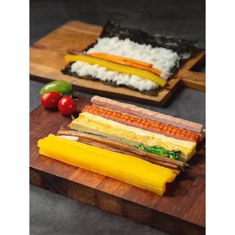 Combo làm kimbap (150g thanh cua, 100g thịt cuộn, 200g củ cải sợi)