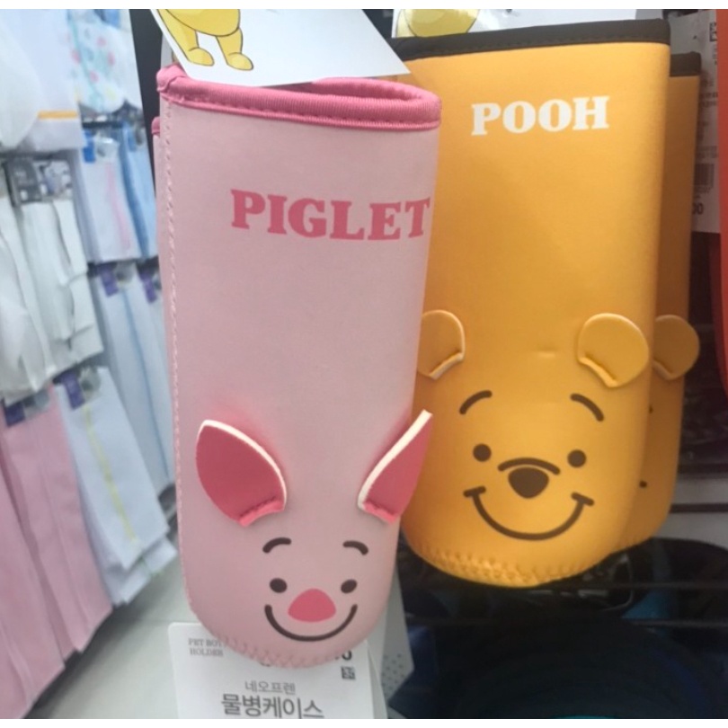DISNEY DAISO Ốp điện thoại bằng thép không gỉ 380ml họa tiết gấu Pooh và Winnie the Pooh dễ thương