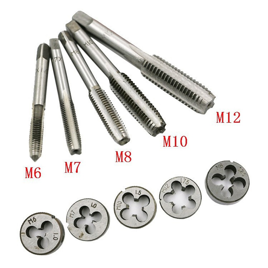 Bộ tay quay taro tạo ren trong và ngoài 12 chi tiết M6-M12 - HV Store 406