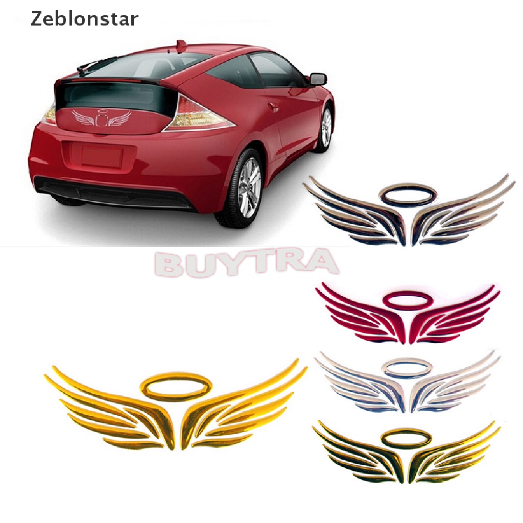 Logo Hình Đôi Cánh Thiên Thần 3D Độc Đáo Trang Trí Xe Hơi Xe Tải Có 3 Màu