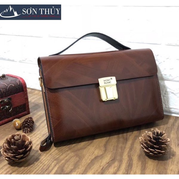 Cặp cầm tay khóa số Clutch Montblanc 9803 - Huco Việt Nam