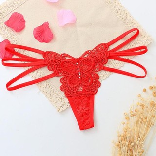 [Mã FASHIONFREE10 giảm 10k đơn 20k] Quần lót lọt khe❣️FREE SHIP❣️Quần lót cotton màu trơn hình bướm dễ thương sexy
