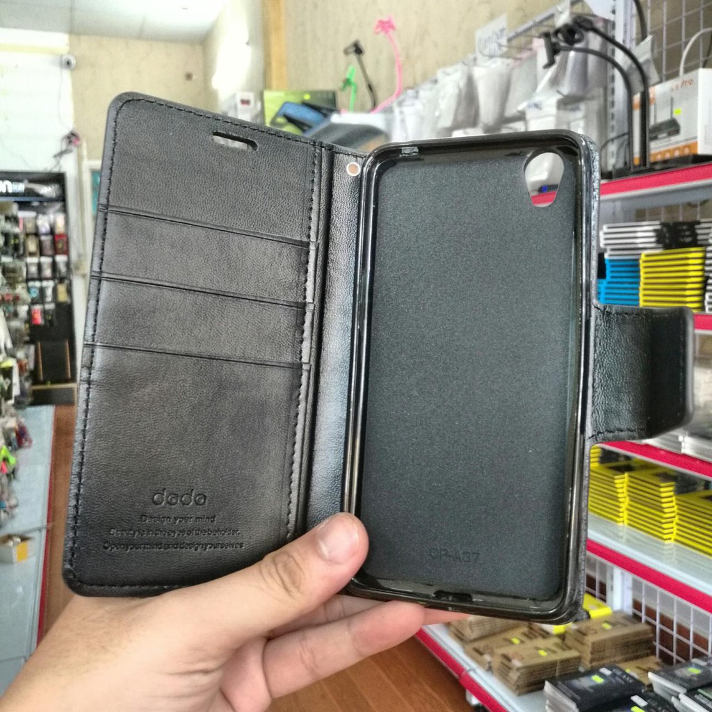 Bao Da Oppo Neo 9 Hiệu Dada Màu Đen | BigBuy360 - bigbuy360.vn