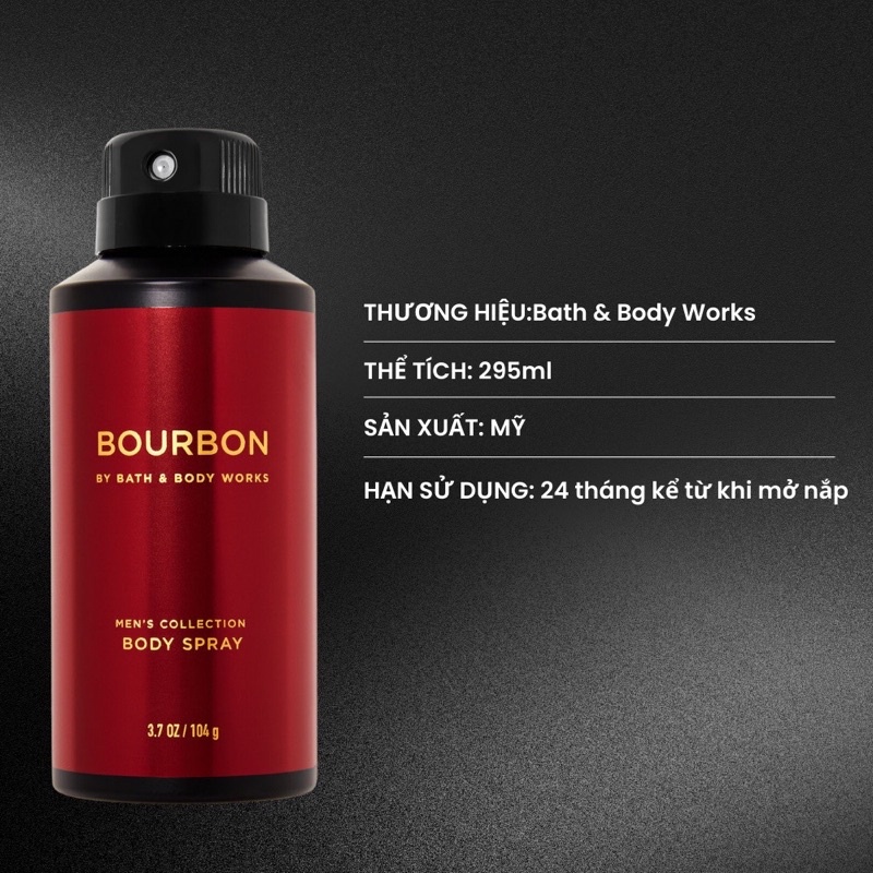 [Hoả Tốc] Xịt Thơm Toàn Thân Cho Nam Bath &amp; Body Works 104g - Sang Xịn Thu Hút