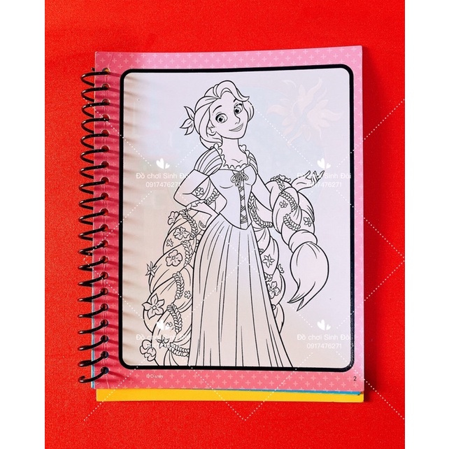 TRANH TÔ NƯỚC MA THUẬT HOẠT - công chúa ( mẫu này shop hết hàng )