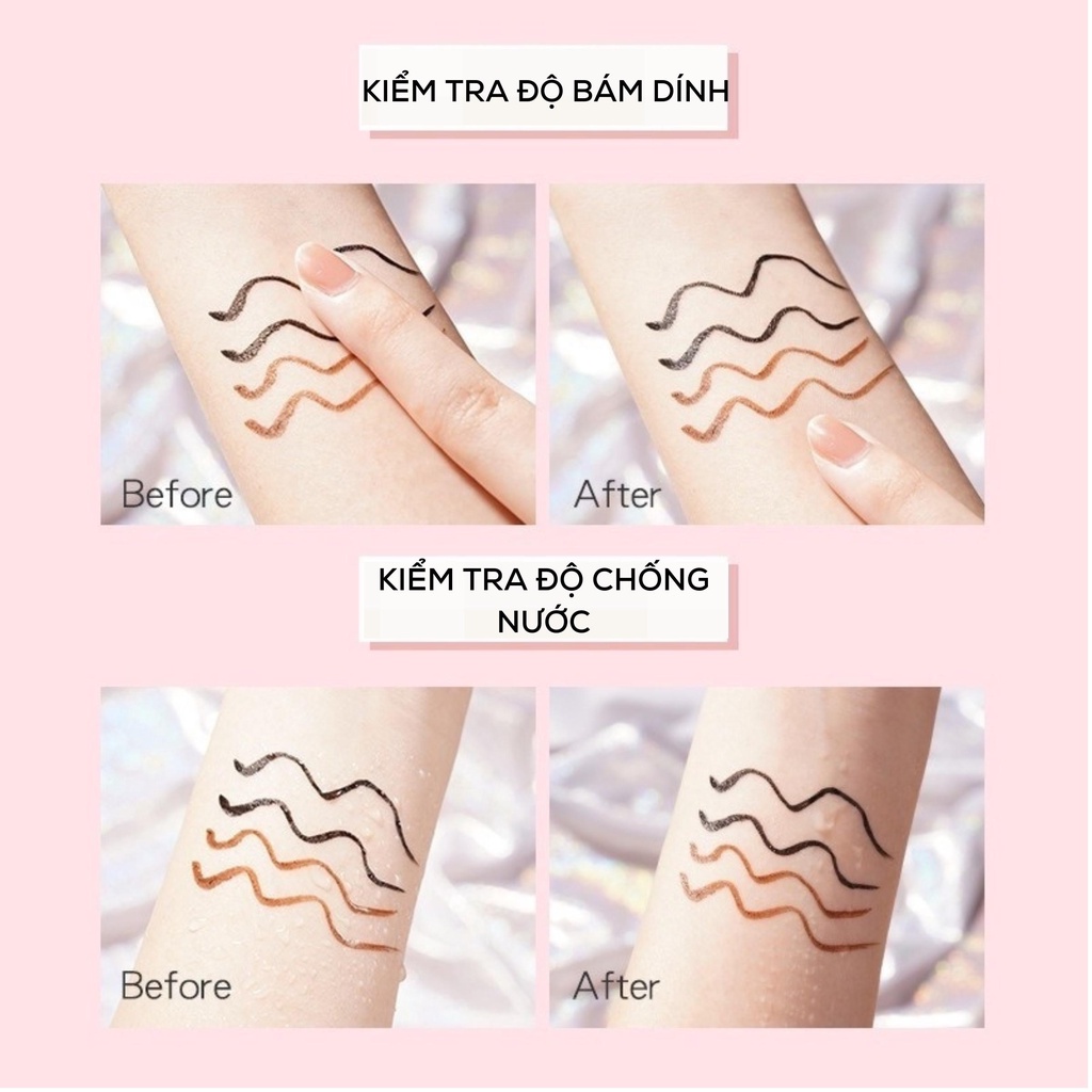 Kẻ Mắt Dạng Lỏng Màu Đen Nhanh Khô Chống Thấm Nước Và Mồ Hôi Không Bị Nhòe Suake S1BKM 100