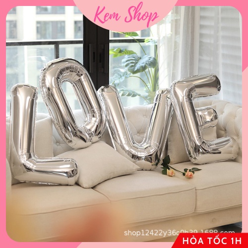 Bóng chữ LOVE trang trí đám cưới, tiệc kỷ niệm, cầu hôn - Kem Shop K220