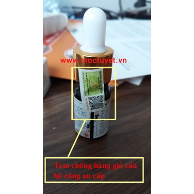 Serum huyết thanh mụn Mộc Tuyết, sạch mụn dưỡng da trắng mịn màng